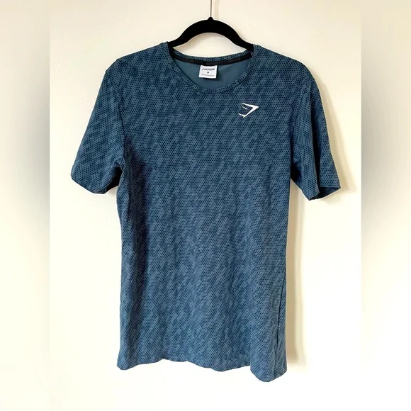 Gymshark Men’s Teal Critical Regular Fit Workout Tee Size Medium - Picture 1 of 8